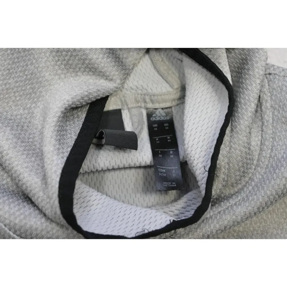 Adidas‎ Hoodie ClimaWarm Athletic Pullover Sweater Gray Mens Size Medium